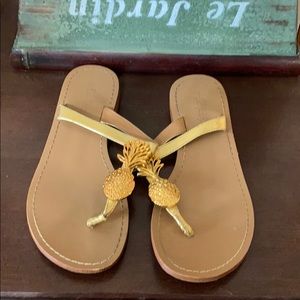 Lily Pulitzer Pineapple Sandals